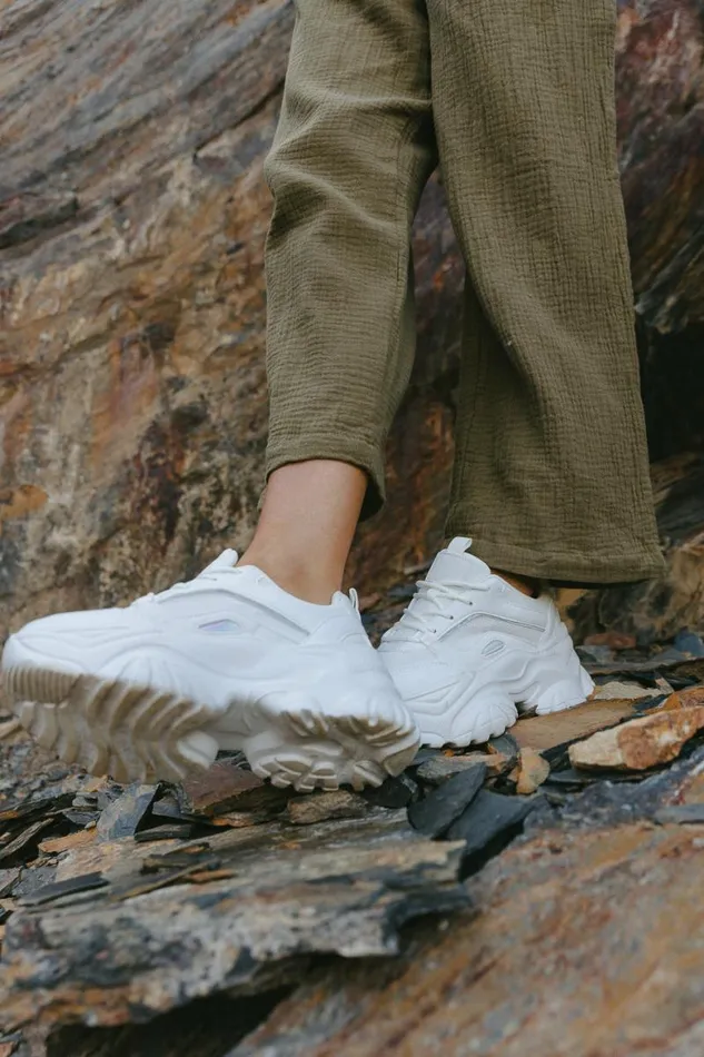 Hanna Platform Sneakers White Women Bohme Shoes