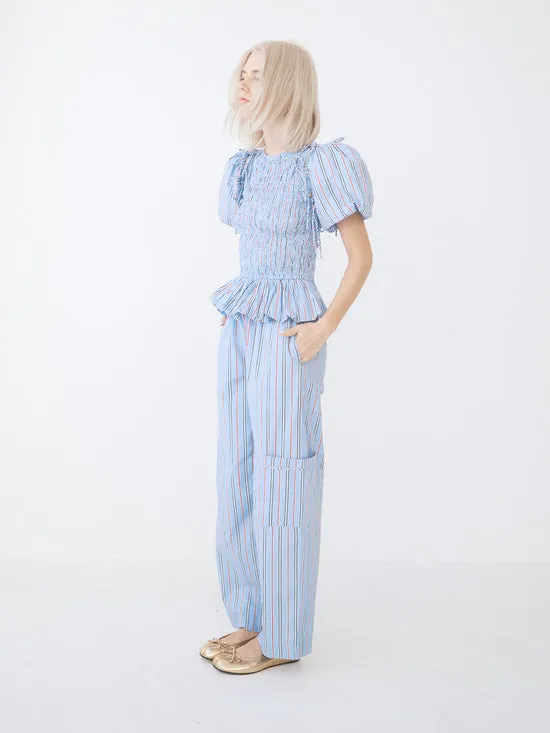Harrison With Ties Pants Bold Blue Stripe Bottoms Lisa Says Gah Women Harrison With Ties Pants Bold Blue Stripe Bottoms Lisa Says Gah Women