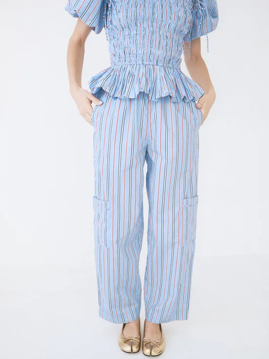 Harrison With Ties Pants Bold Blue Stripe Bottoms Lisa Says Gah Women Harrison With Ties Pants Bold Blue Stripe Bottoms Lisa Says Gah Women