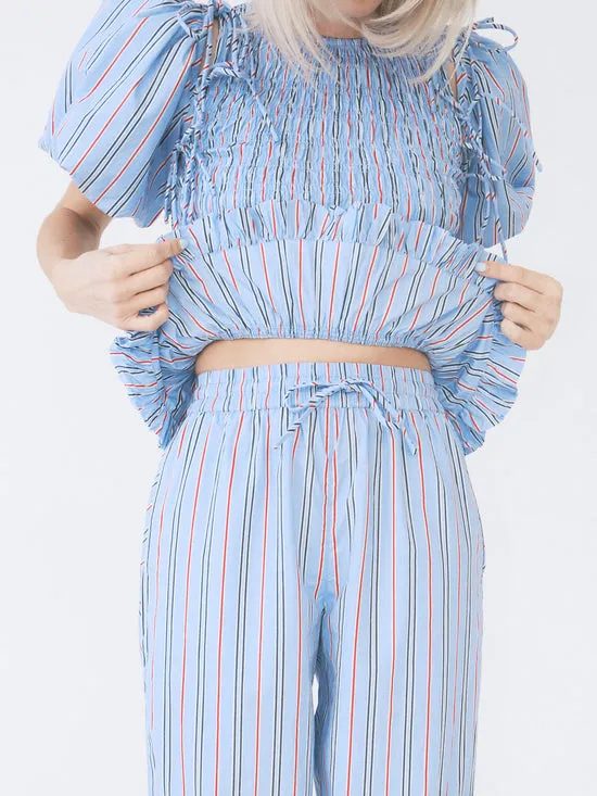 Harrison With Ties Pants Bold Blue Stripe Bottoms Lisa Says Gah Women Harrison With Ties Pants Bold Blue Stripe Bottoms Lisa Says Gah Women