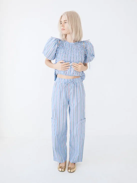 Harrison With Ties Pants Bold Blue Stripe Bottoms Lisa Says Gah Women Harrison With Ties Pants Bold Blue Stripe Bottoms Lisa Says Gah Women