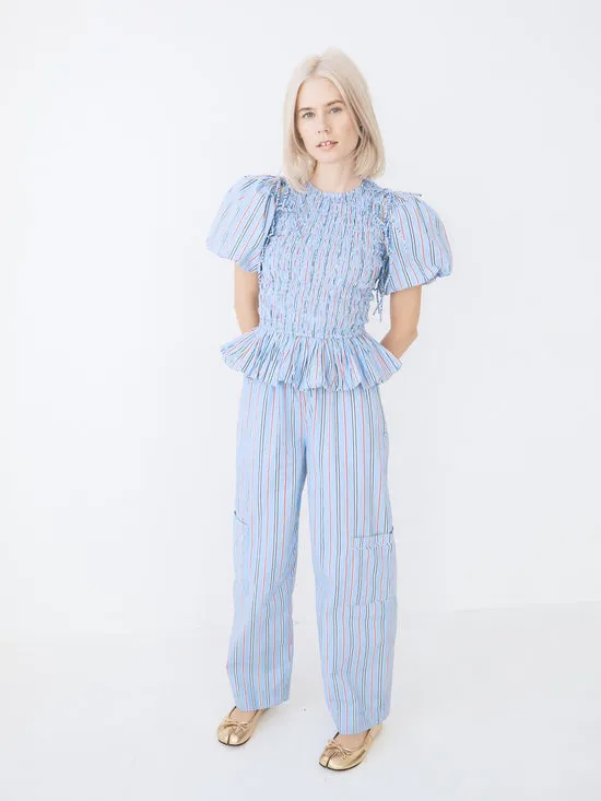 Harrison With Ties Pants Bold Blue Stripe Bottoms Lisa Says Gah Women Harrison With Ties Pants Bold Blue Stripe Bottoms Lisa Says Gah Women