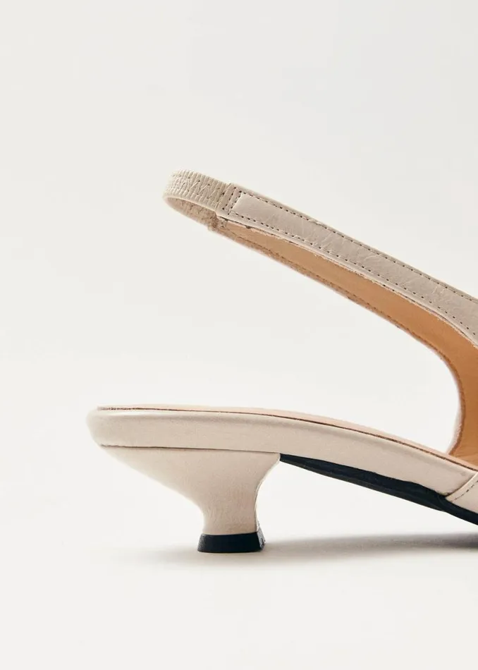 Heels Women ALOHAS Eros Cream Leather Pumps