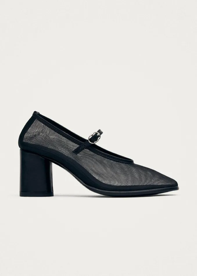 Heels Women ALOHAS Esha Mesh Black Pumps