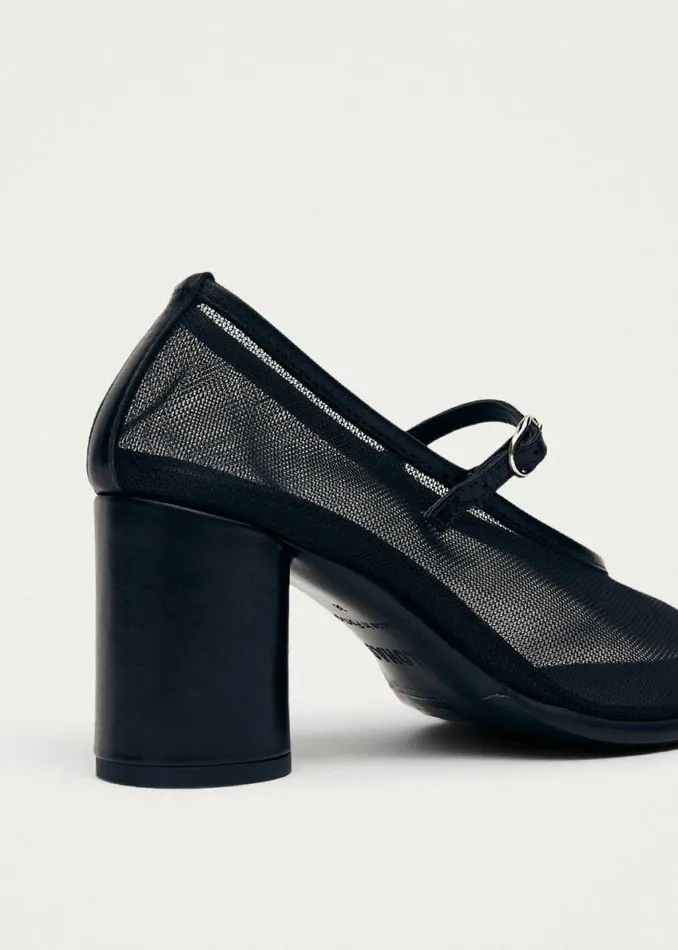 Heels Women ALOHAS Esha Mesh Black Pumps