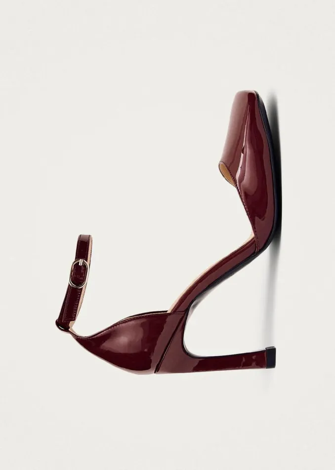 Heels Women ALOHAS Liebe Onix Burgundy Leather Pumps