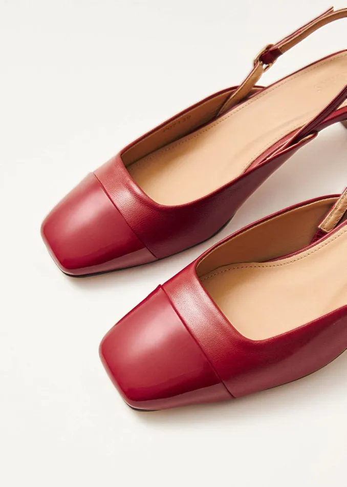 Heels Women ALOHAS Lindy Bliss Red Leather Pumps