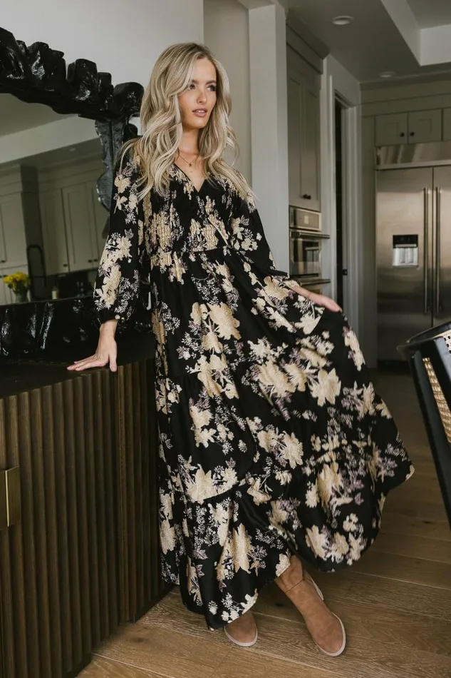 Heidi Maxi Dress In Black Black Women Bohme Dresses