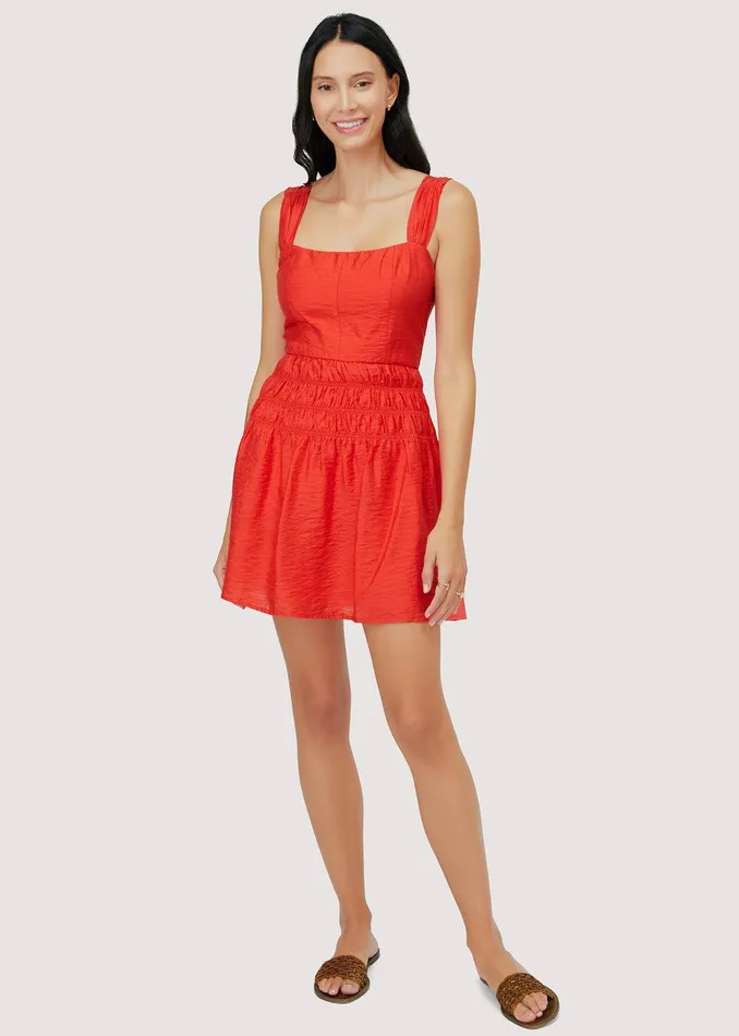 Hidden Oasis Mini Dress Red Women Lost Wander Dresses