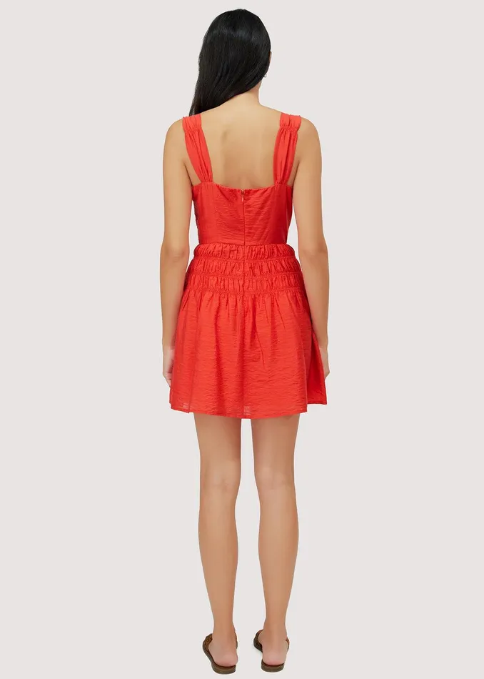Hidden Oasis Mini Dress Red Women Lost Wander Dresses