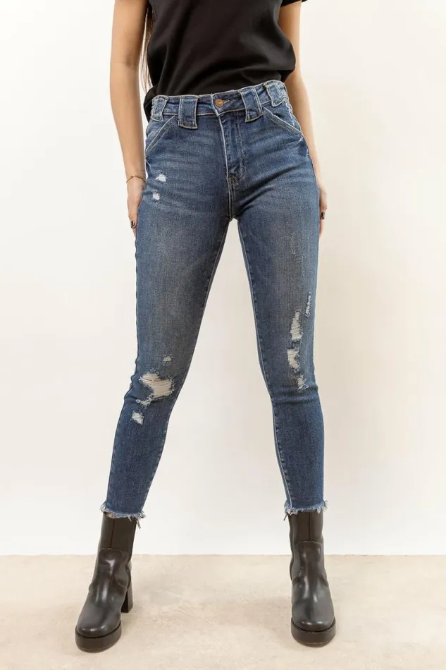 High Rise Skinny Jeans 8211 FINAL SALE Dark Wash Women Bohme Denim