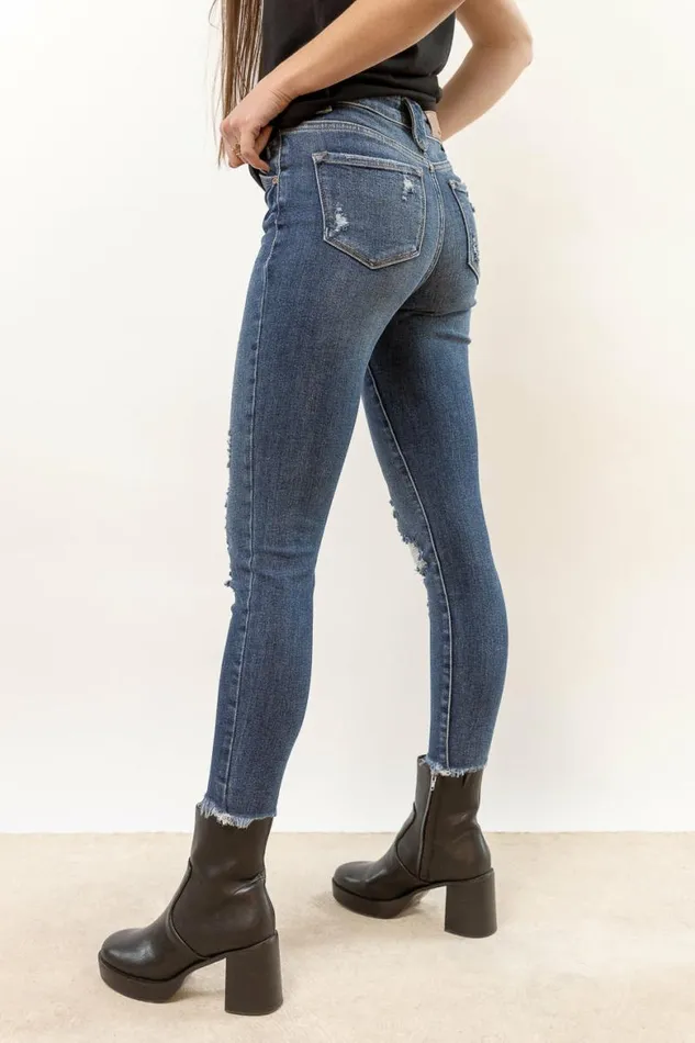 High Rise Skinny Jeans 8211 FINAL SALE Dark Wash Women Bohme Denim