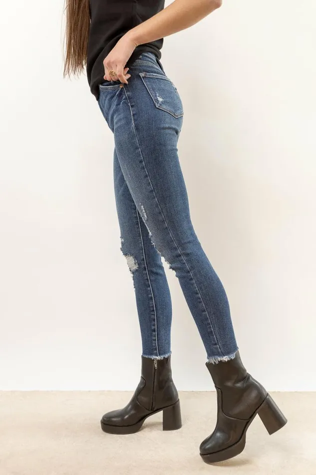 High Rise Skinny Jeans 8211 FINAL SALE Dark Wash Women Bohme Denim