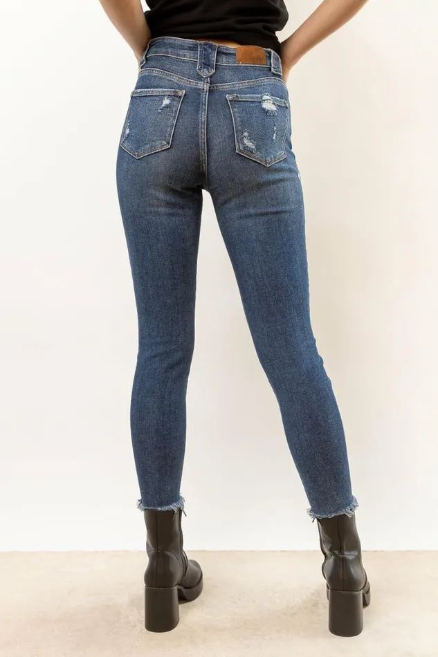 High Rise Skinny Jeans 8211 FINAL SALE Dark Wash Women Bohme Denim