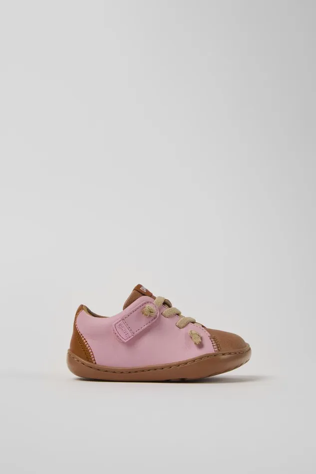 Hook And Loop Kids Camper Twins Multicolor Leather Shoes Hook And Loop Kids Camper Twins Multicolor Leather Shoes