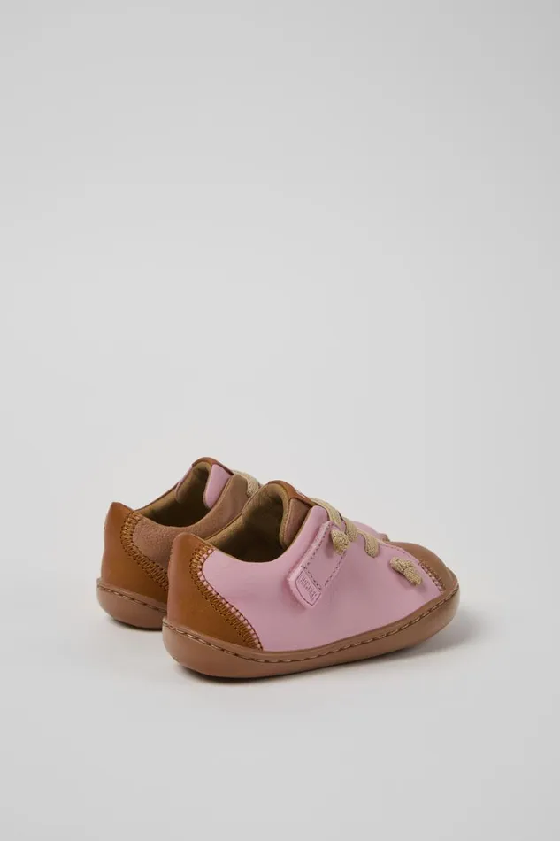 Hook And Loop Kids Camper Twins Multicolor Leather Shoes Hook And Loop Kids Camper Twins Multicolor Leather Shoes