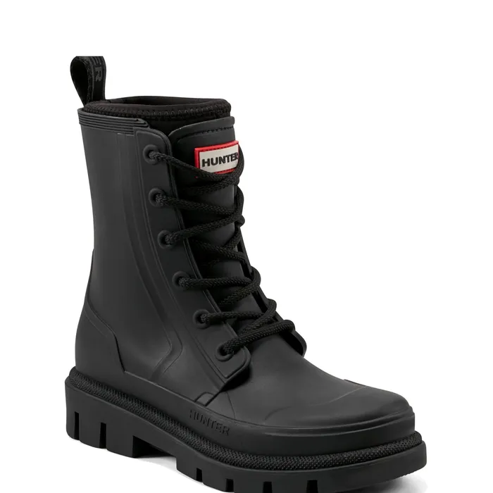 HunterBoots Short and Ankle Boots Women Women8217s Diana Waterproof LaceUp Rain Boots