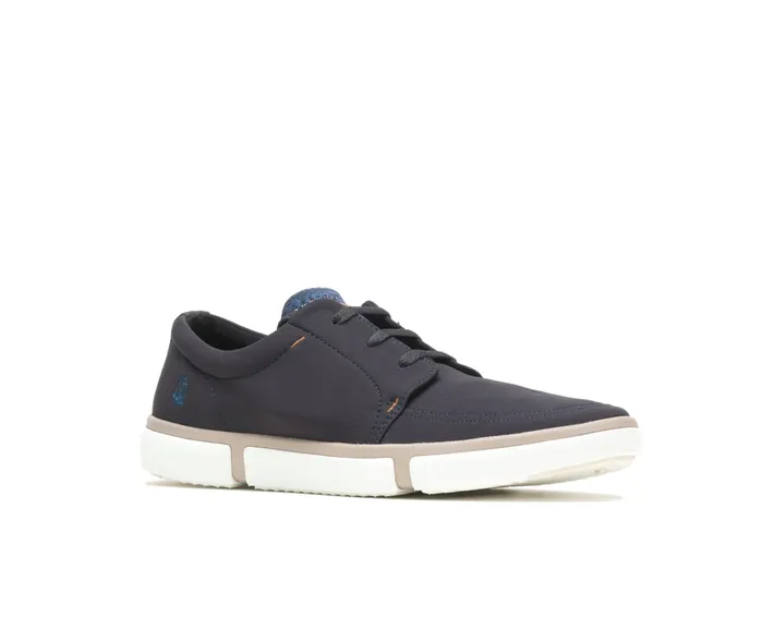 Hush Puppies Briggs Plain Toe Oxford Navy Textile Men Oxfords