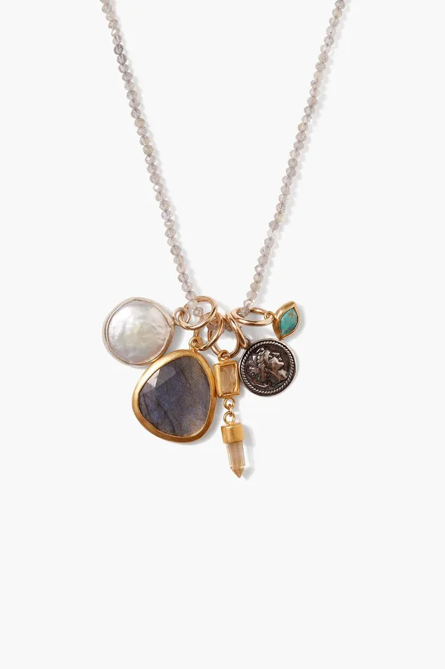 Hypatia Charm Necklace Labradorite Mix Women Chan Luu Necklaces