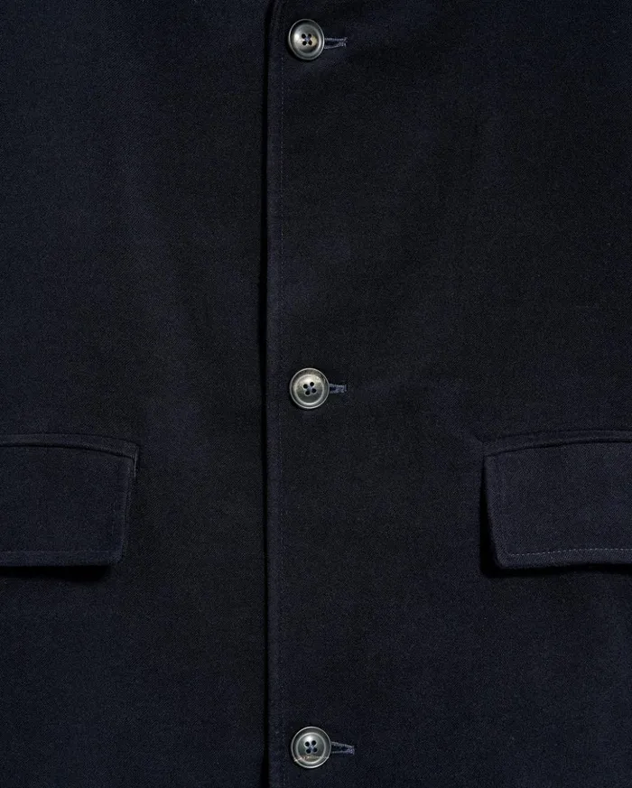 Jackets and Outerwear Men Billy Reid Lancaster Coat Carbon Blue