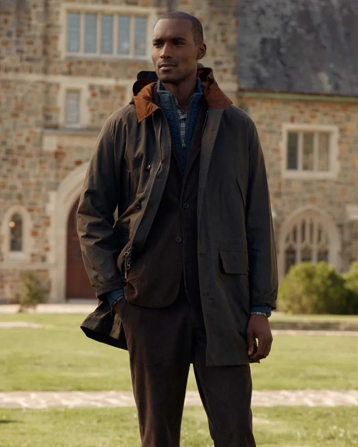 Jackets and Outerwear Men Billy Reid Rain Parka Olive