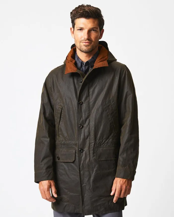 Jackets and Outerwear Men Billy Reid Rain Parka Olive