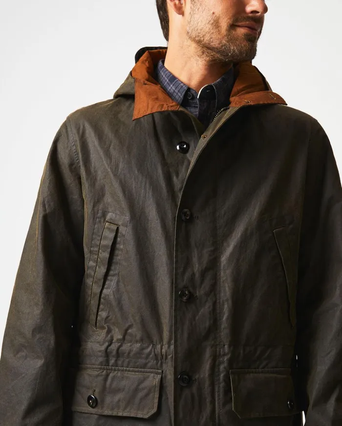 Jackets and Outerwear Men Billy Reid Rain Parka Olive