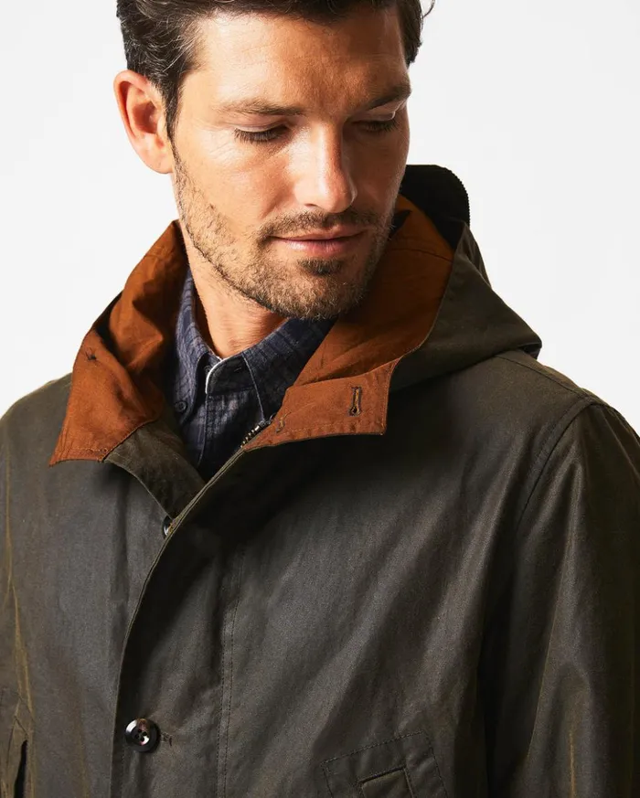 Jackets and Outerwear Men Billy Reid Rain Parka Olive