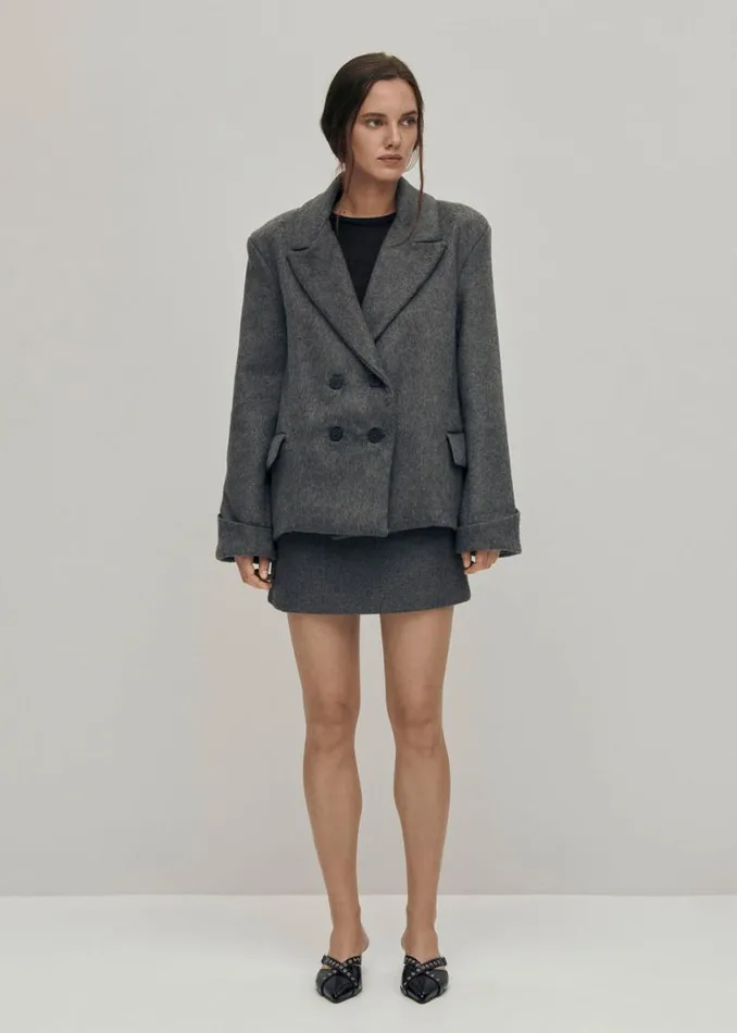 Jackets Coats Women ALOHAS Mei Grey Coat