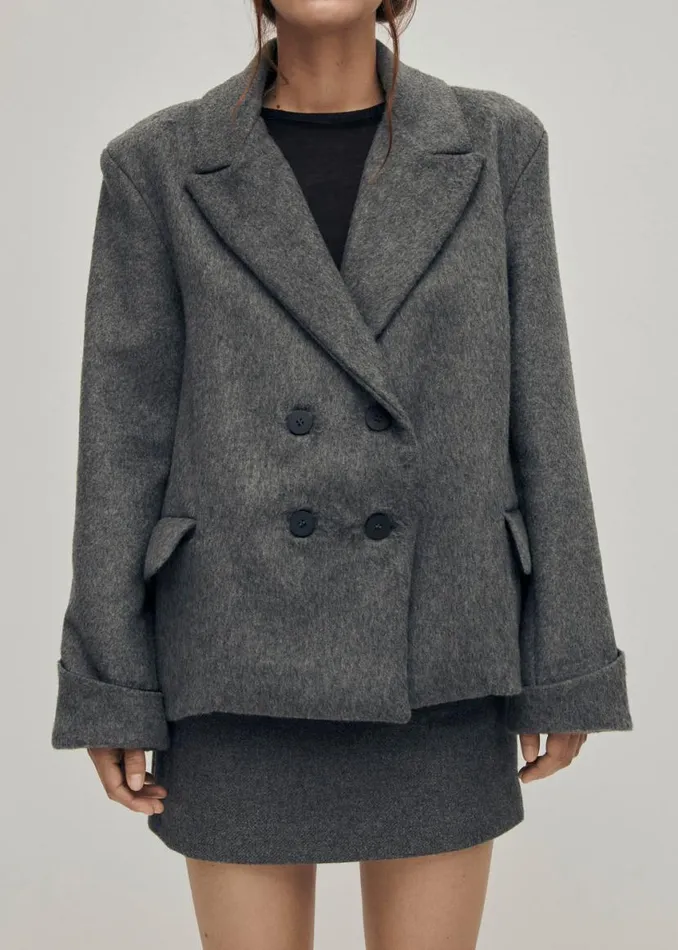 Jackets Coats Women ALOHAS Mei Grey Coat