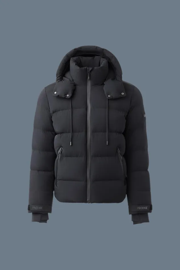 Jackets Men Mackage SAMUELSKI Medium Down Jacket With Hood Black
