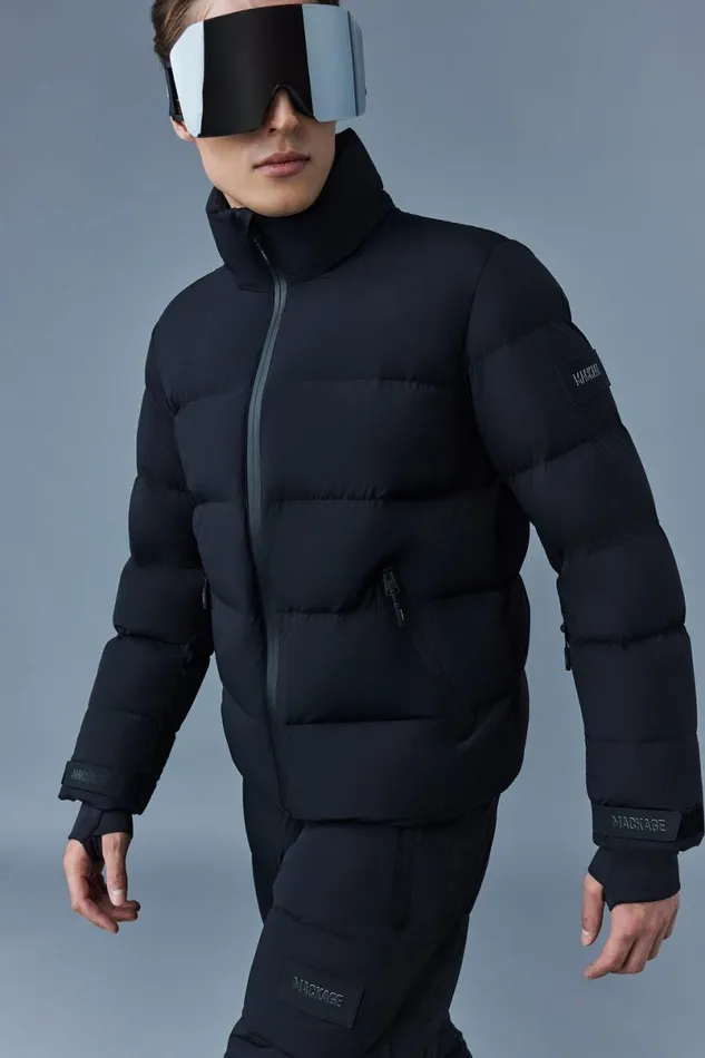 Jackets Men Mackage SAMUELSKI Medium Down Jacket With Hood Black