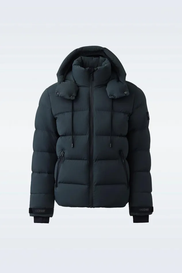 Jackets Men Mackage SAMUELSKI Medium Down Jacket With Hood Black