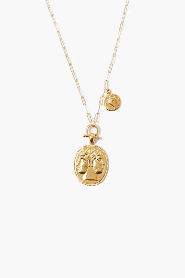 Janus Coin Necklace Yellow Gold Women Chan Luu Necklaces