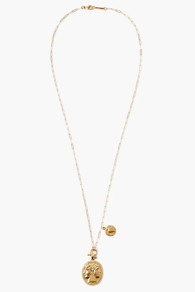 Janus Coin Necklace Yellow Gold Women Chan Luu Necklaces