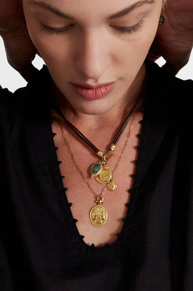 Janus Coin Necklace Yellow Gold Women Chan Luu Necklaces