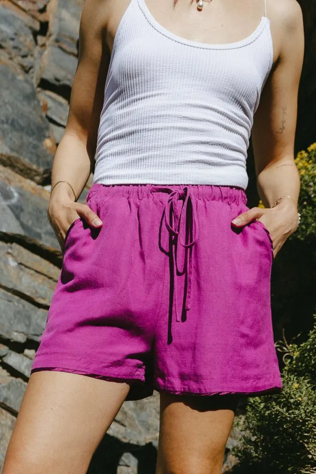 Jasmine Shorts In Magenta Magenta Women Bohme Sets