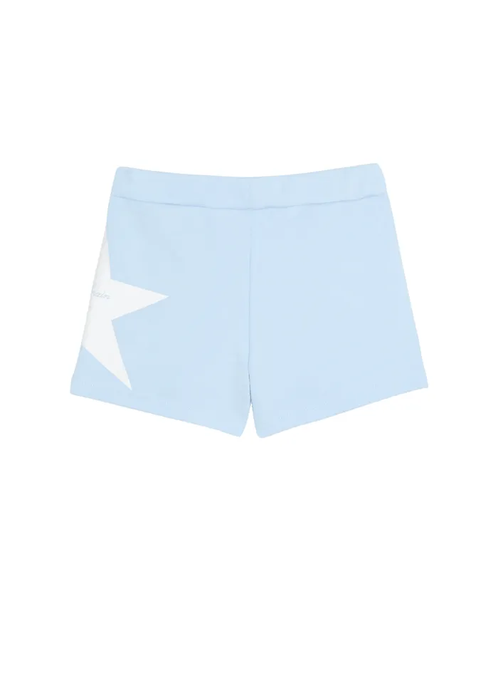 Jersey Signature Star Shorts Blue Kids Balmain