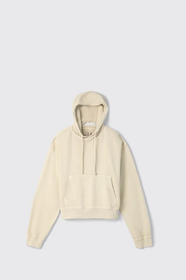 Jersey Women Camper Hoodie Beige Organic Cotton Hoodie Jersey Women Camper Hoodie Beige Organic Cotton Hoodie