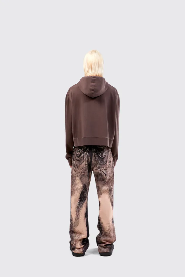 Jersey Women Camper Hoodie Dusty Brown Organic Cotton Hoodie Jersey Women Camper Hoodie Dusty Brown Organic Cotton Hoodie