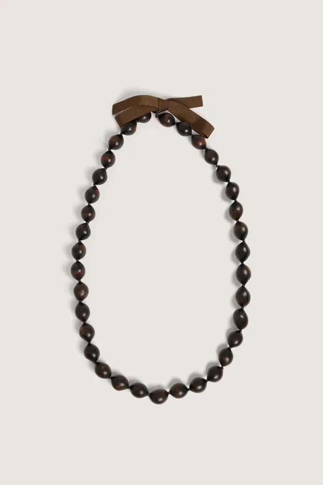 Jewellery Women Soeur ZEBRA NECKLACE Dark Brown