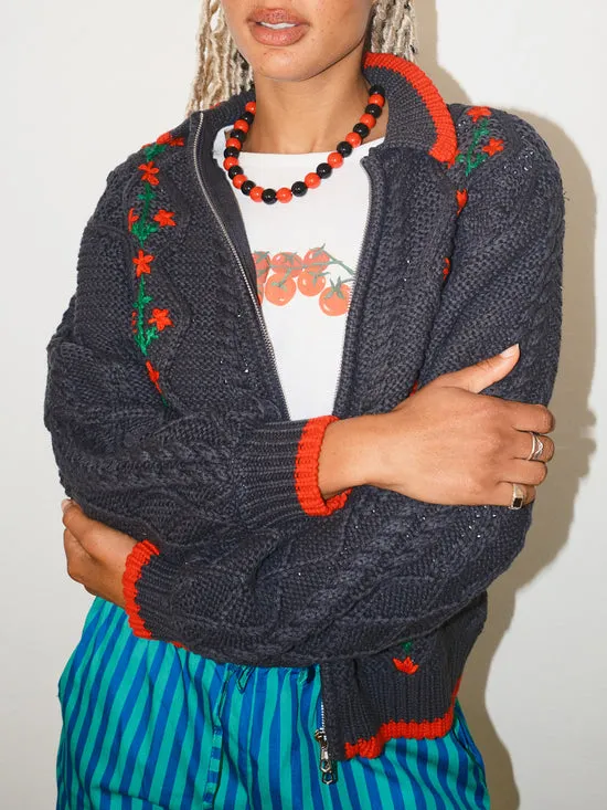 Jewelry Women Lola Beaded Necklace Red Black Lisa Says Gah