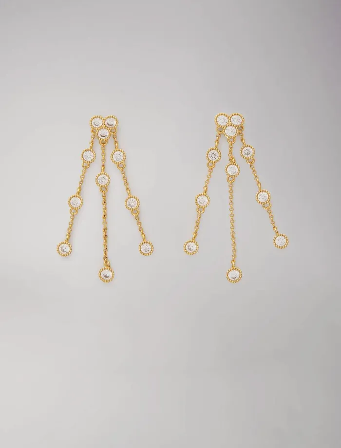Jewelry Women Maje GoldPlated Recycled Brass Earrings Gold