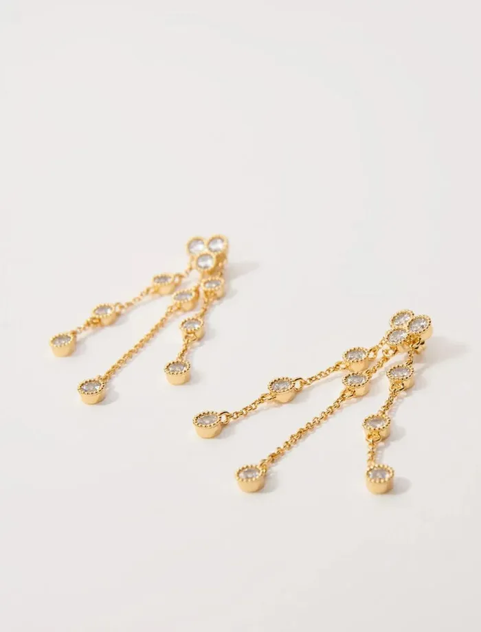 Jewelry Women Maje GoldPlated Recycled Brass Earrings Gold