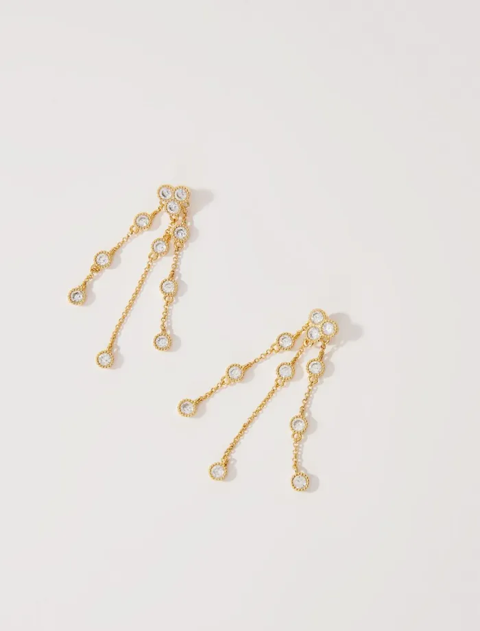 Jewelry Women Maje GoldPlated Recycled Brass Earrings Gold