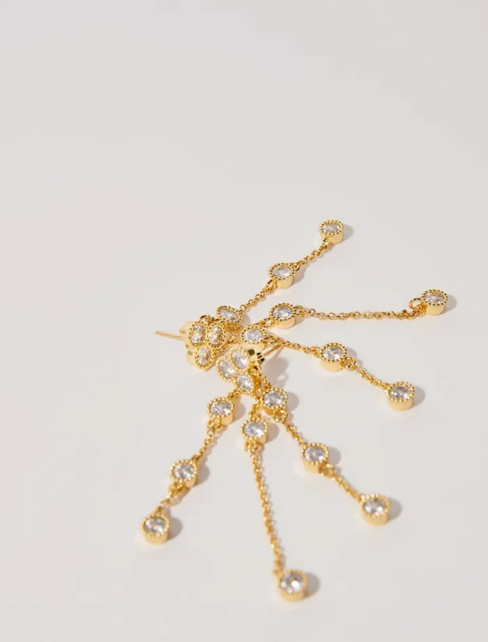 Jewelry Women Maje GoldPlated Recycled Brass Earrings Gold
