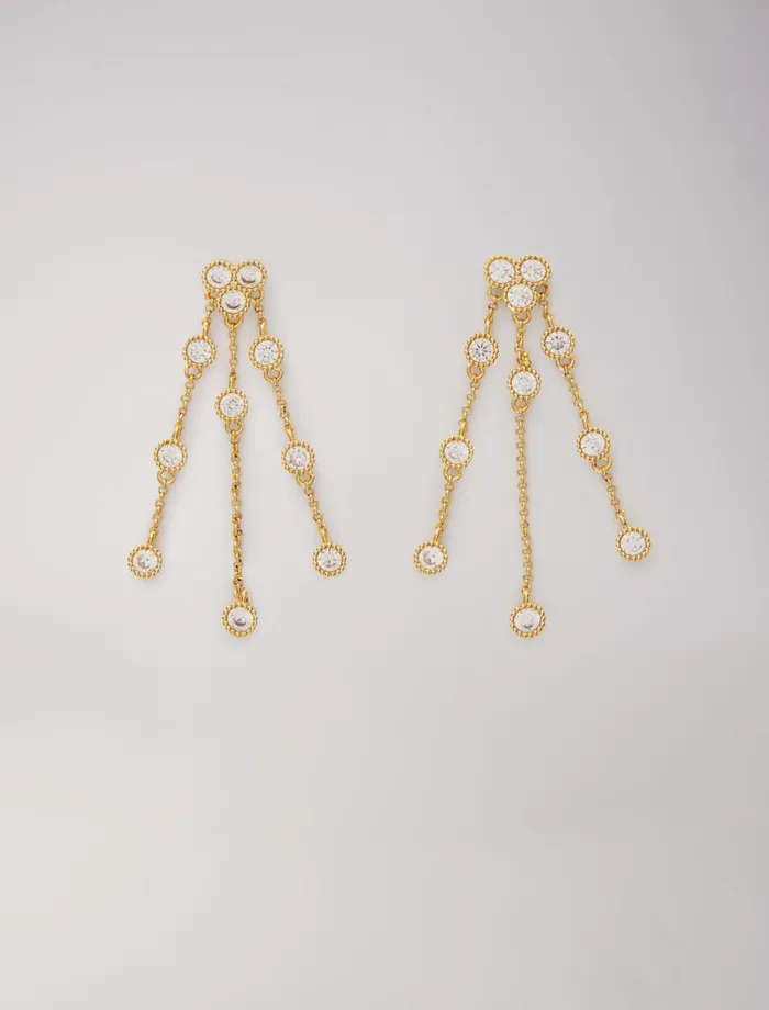 Jewelry Women Maje GoldPlated Recycled Brass Earrings Gold