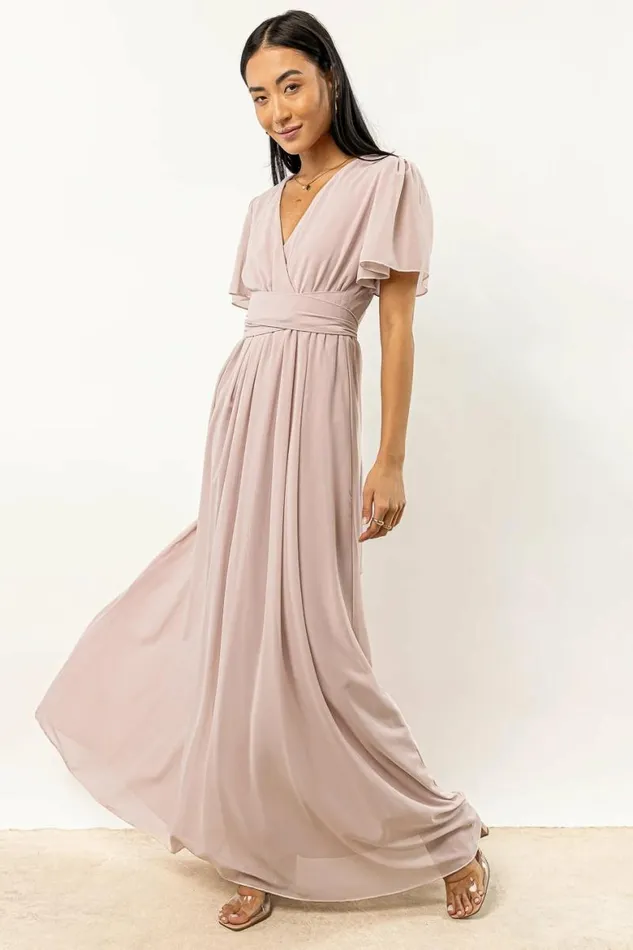 Josie Maxi Dress In Mauve 8211 FINAL SALE Mauve Women Bohme Dresses