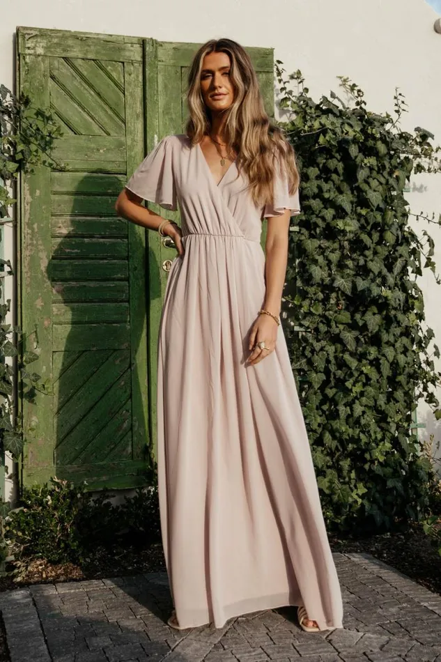 Josie Maxi Dress In Mauve 8211 FINAL SALE Mauve Women Bohme Dresses