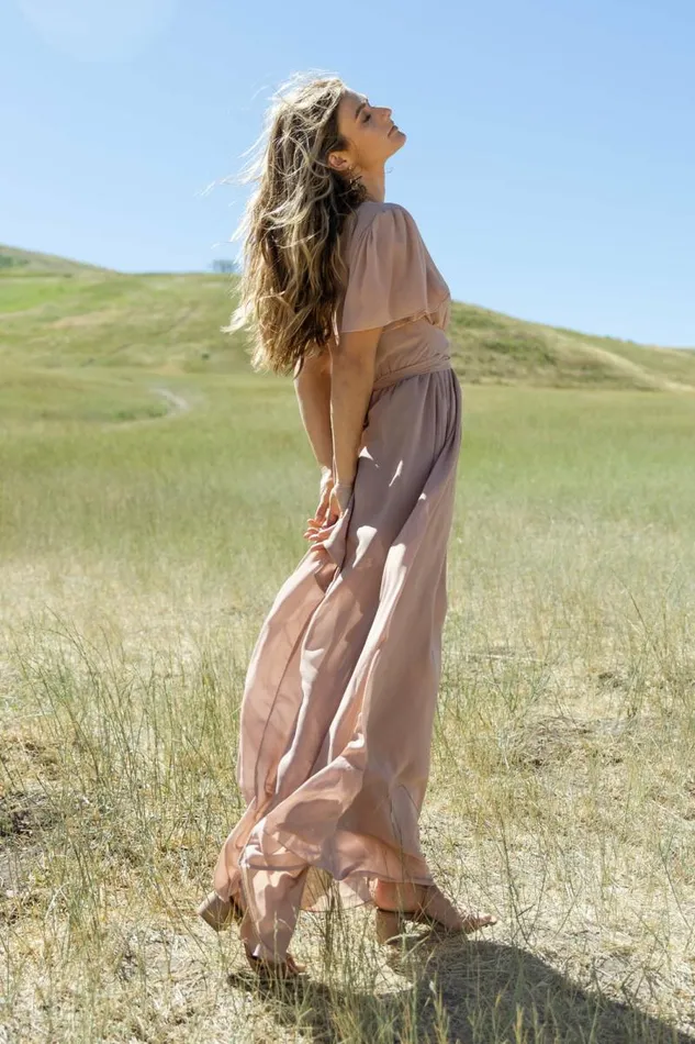 Josie Maxi Dress In Taupe 8211 FINAL SALE Taupe Women Bohme Dresses